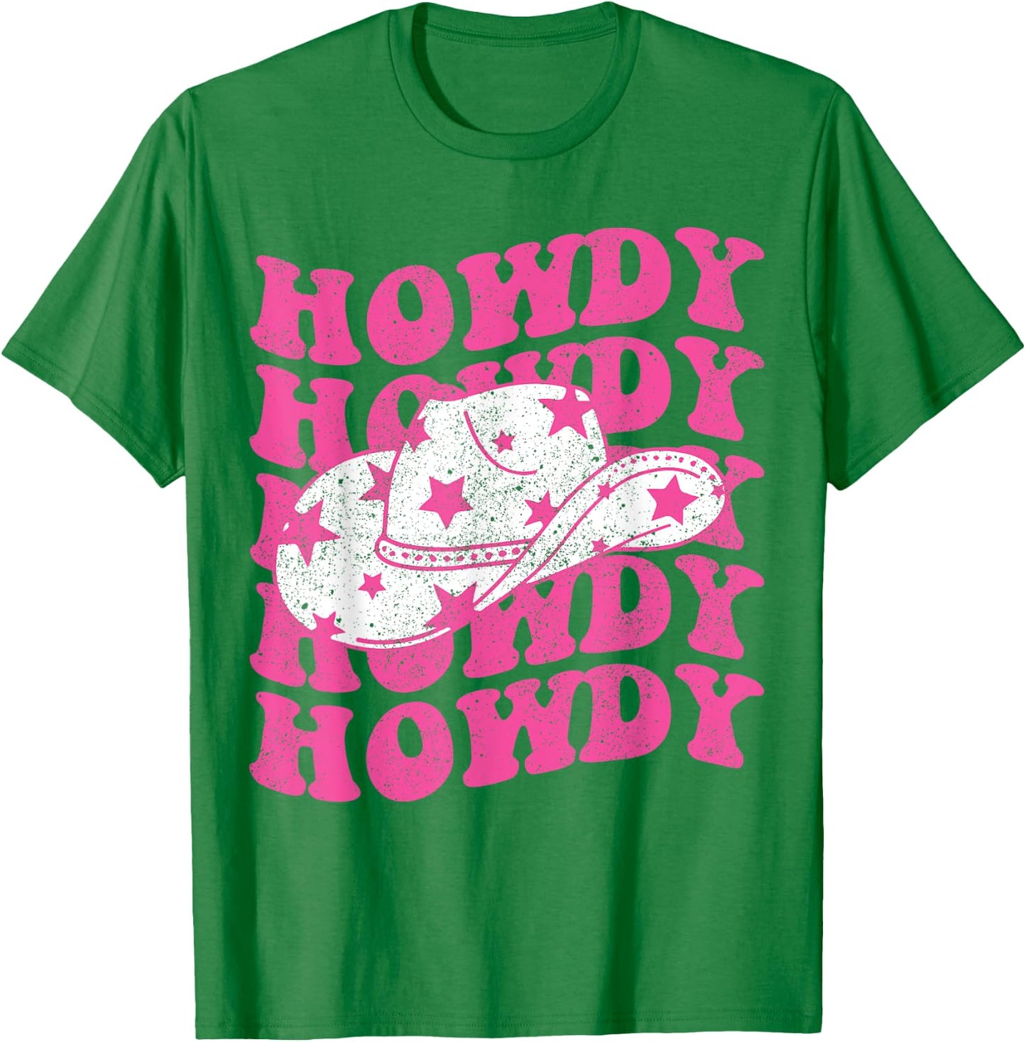 Howdy Southern Western Girl Country Rodeo Pink Cowgirl Women T-Shirt - T-Shirt | Irish Green