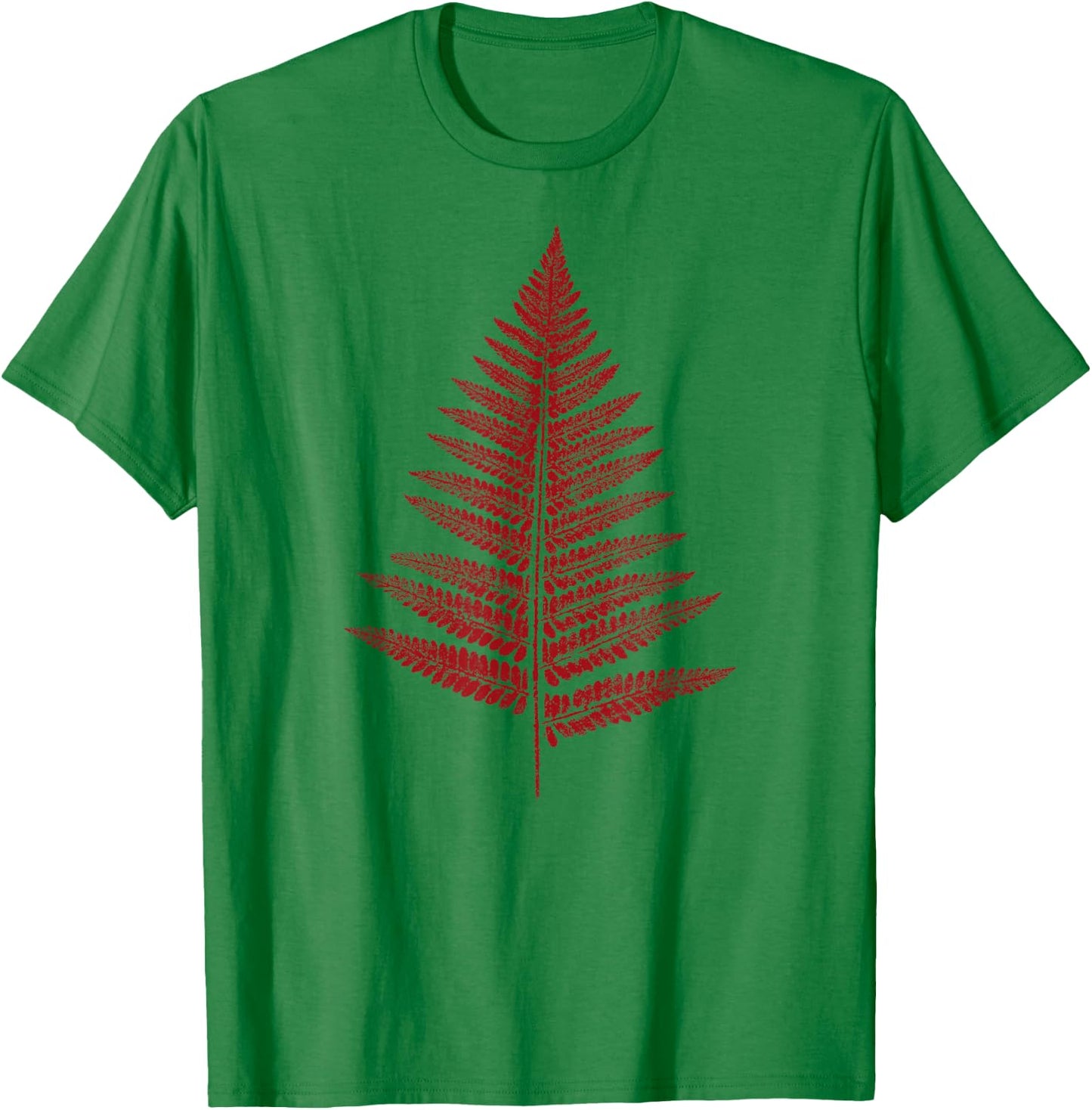 Fern Leaf / Nature & Forest - Leaves Stamp Graphic BOTANICAL T-Shirt - T-Shirt | Irish Green