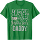 Daddy Pink Winter Onederland 1st Birthday Snowflake Matching T-Shirt - T-Shirt | Irish Green