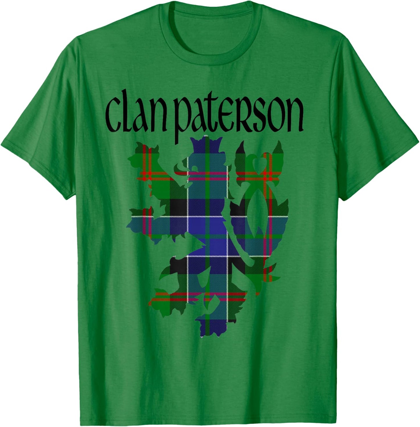 Clan Paterson Tartan Scottish Family Name Scotland Pride T-Shirt - T-Shirt | Irish Green