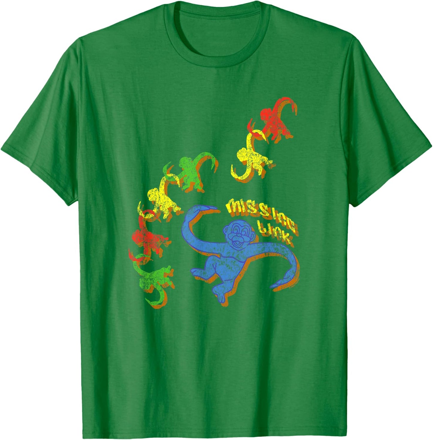Barrel Of Monkeys Missing Link Vintage Distressed T-Shirt - T-Shirt | Irish Green