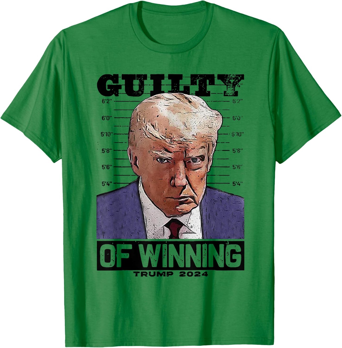 Trump 2024 Guilty Of Winning T-Shirt - T-Shirt | Irish Green