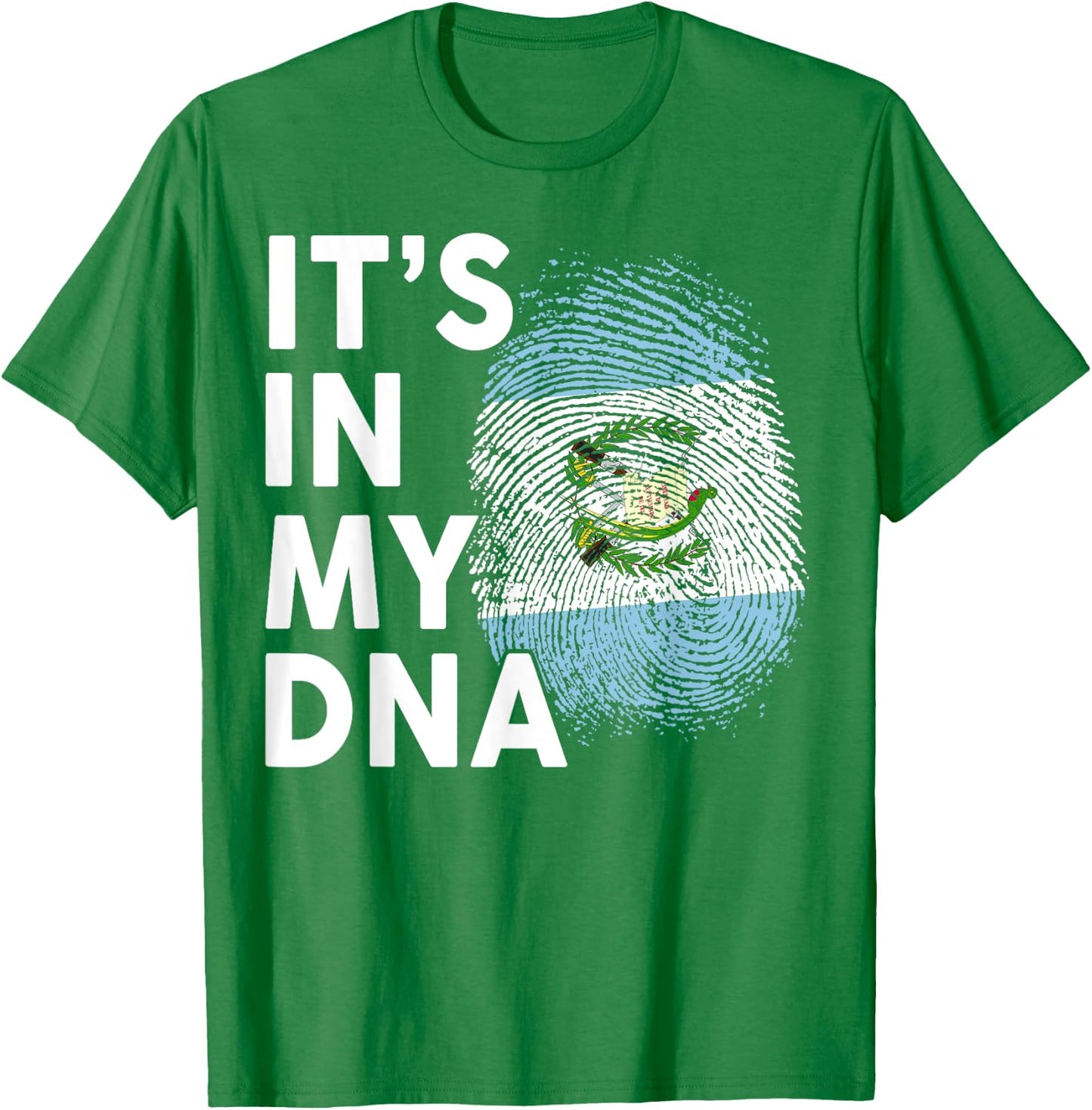 Guatemala Flag My DNA Hispanic Heritage Guatemalan Kid Women T-Shirt - T-Shirt | Irish Green