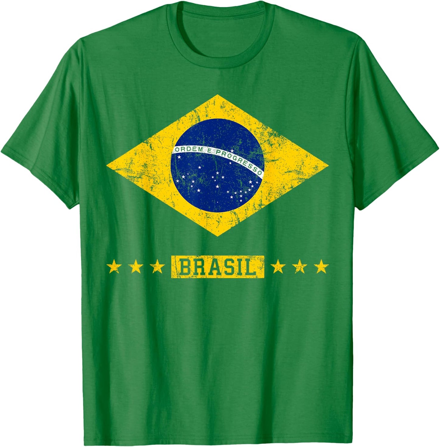 Brazil T Shirt Women Men Kids Brasil Brazilian Flag Green T-Shirt - T-Shirt | Irish Green