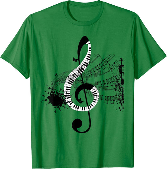 Musical Sheet Music Musicians Clef Sheet Music T-Shirt - T-Shirt | Irish Green
