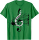 Musical Sheet Music Musicians Clef Sheet Music T-Shirt - T-Shirt | Irish Green