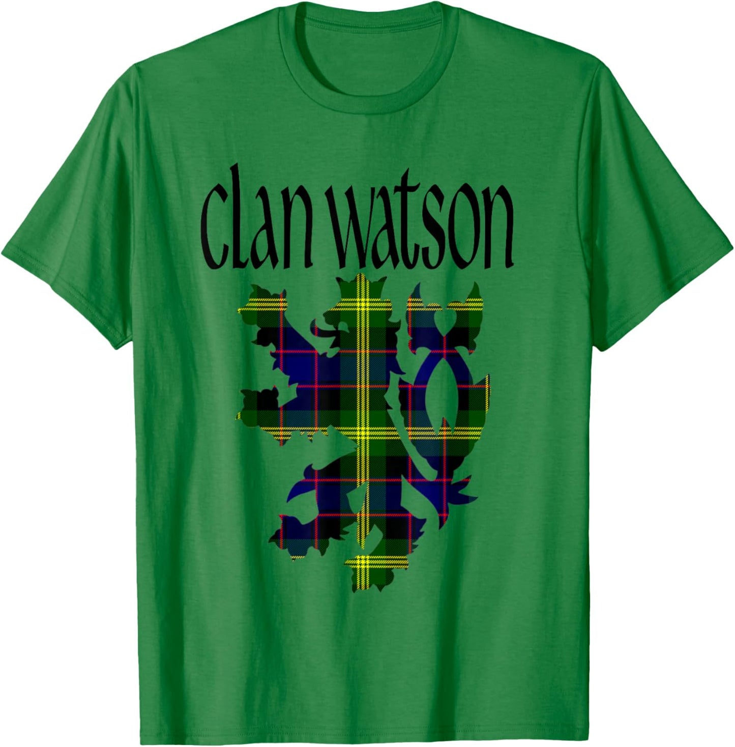 Clan Watson Tartan Scottish Family Name Scotland Pride T-Shirt - T-Shirt | Irish Green