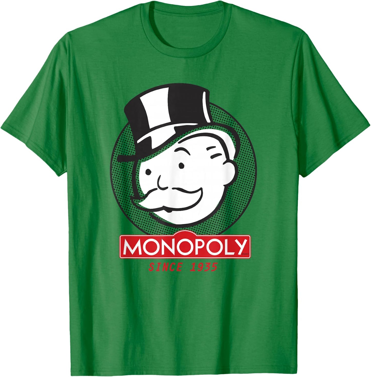 Monopoly Mr. Monopoly Since 1935 Classic Vintage Logo T-Shirt - T-Shirt | Irish Green
