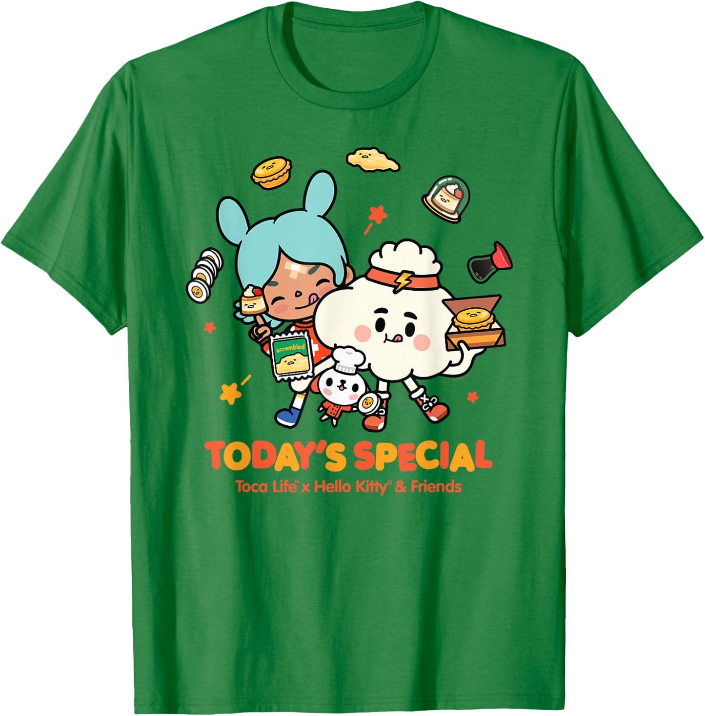 Toca Life x Hello Kitty & Friends Today's Special T-Shirt - T-Shirt | Irish Green