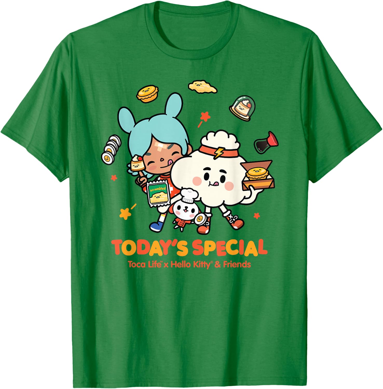 Toca Life x Hello Kitty & Friends Today's Special T-Shirt - T-Shirt | Irish Green