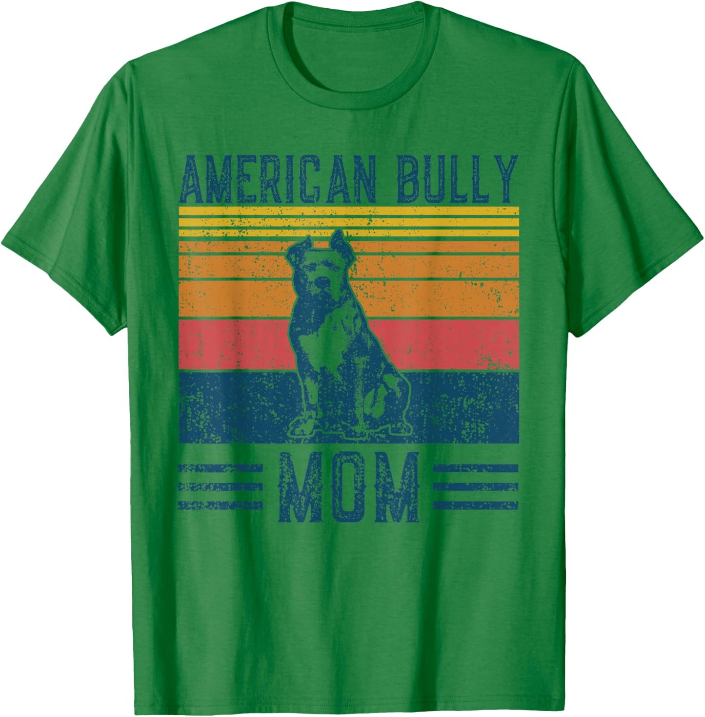Dog American Bully Mom - Vintage American Bully Mom T-Shirt - T-Shirt | Irish Green