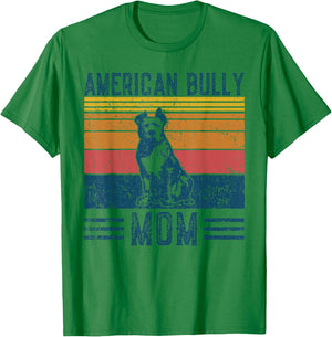 Dog American Bully Mom - Vintage American Bully Mom T-Shirt - T-Shirt | Irish Green