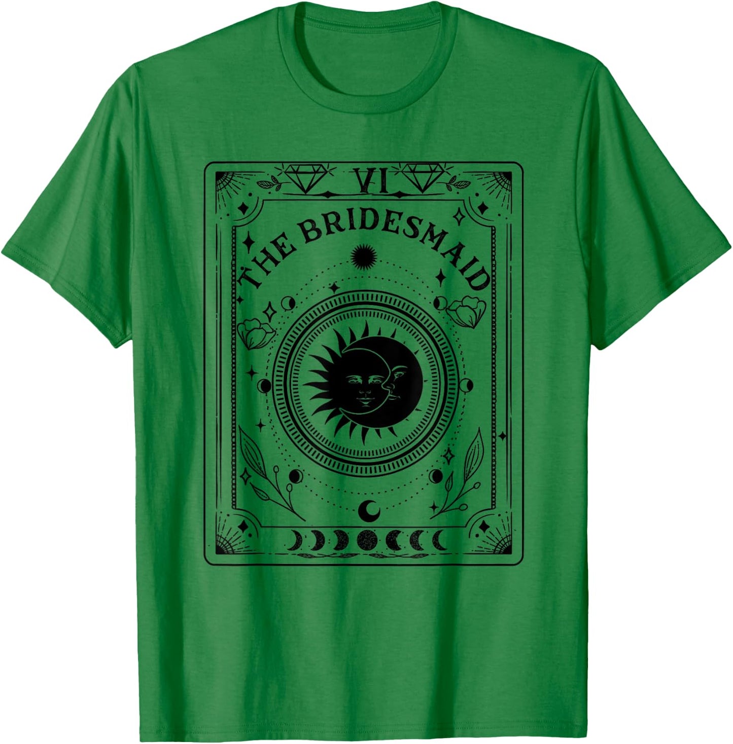 Boho Mystic Tarot Celestial Bachelorette Bride Bridesmaid T-Shirt - T-Shirt | Irish Green