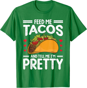 Taco Cinco de Mayo Funny Boys Men Women Mexican Food. T-Shirt - T-Shirt | Irish Green