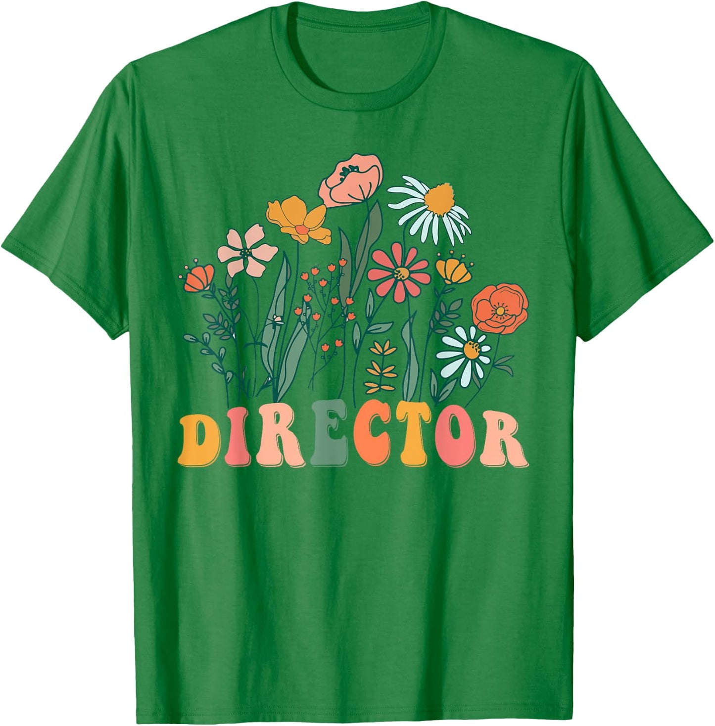 Groovy Wildflower Director T-Shirt - T-Shirt | Irish Green