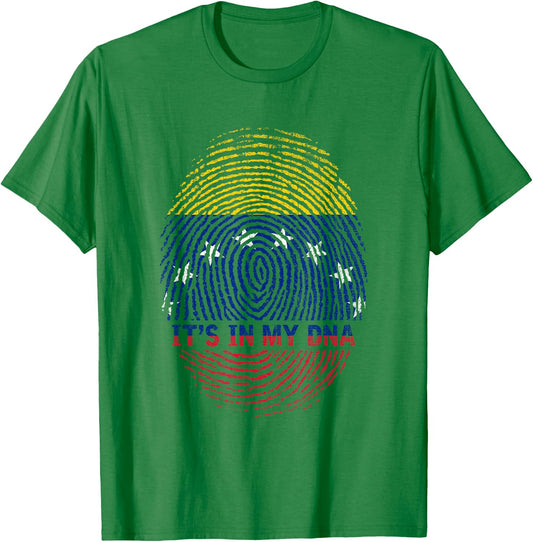 DNA Fingerprint Proud Venezuela Flag Patriotic Venezuela T-Shirt - T-Shirt | Irish Green