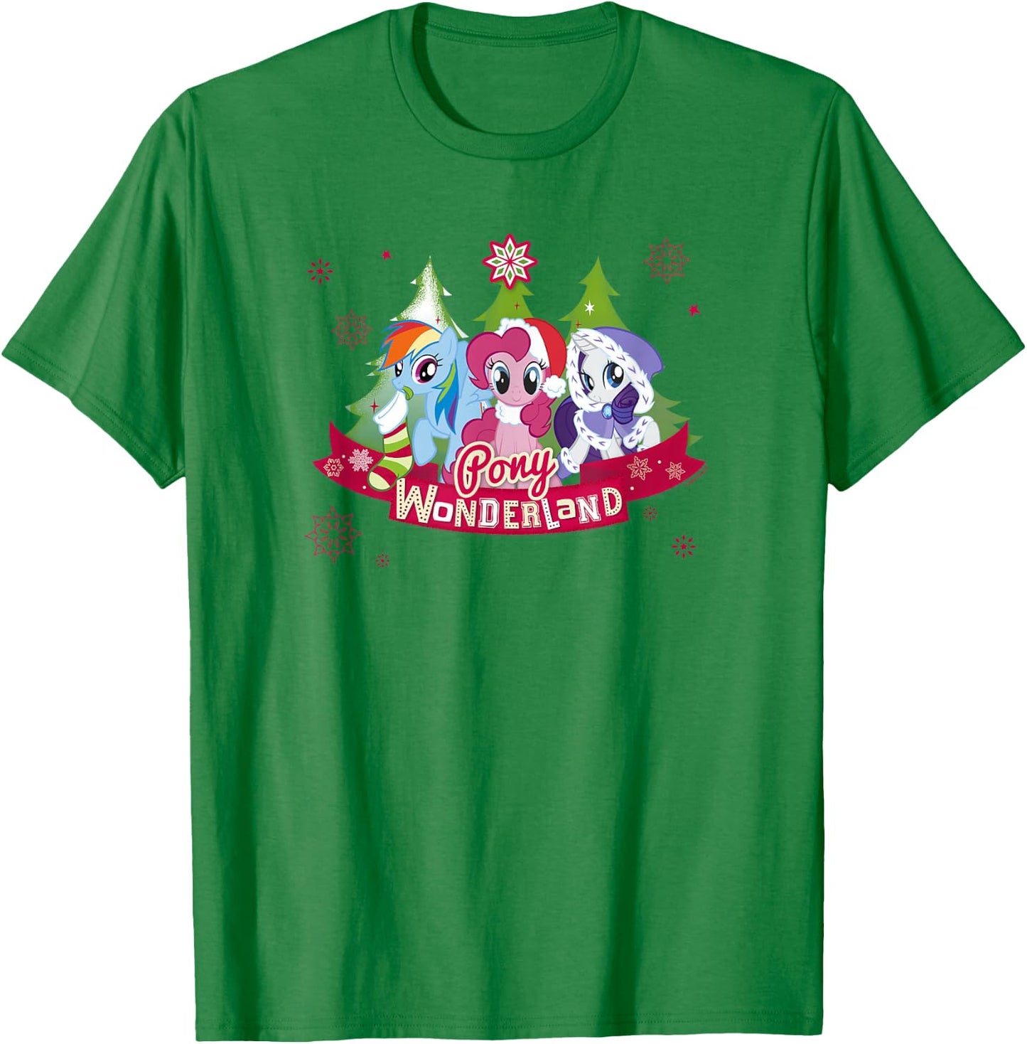 My Little Pony: Friendship Is Magic Christmas Wonderland T-Shirt - T-Shirt | Irish Green