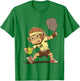 Funny Monkey Play Pickleball T-Shirt - T-Shirt | Irish Green