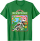 Steven Rhodes Learn Recycling Eco Skeleton Retro Dark Humor T-Shirt - T-Shirt | Irish Green