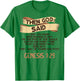 Genesis 1:29 Plant Based Diet Vegan Vegetarian Bible Verse T-Shirt - T-Shirt | Irish Green