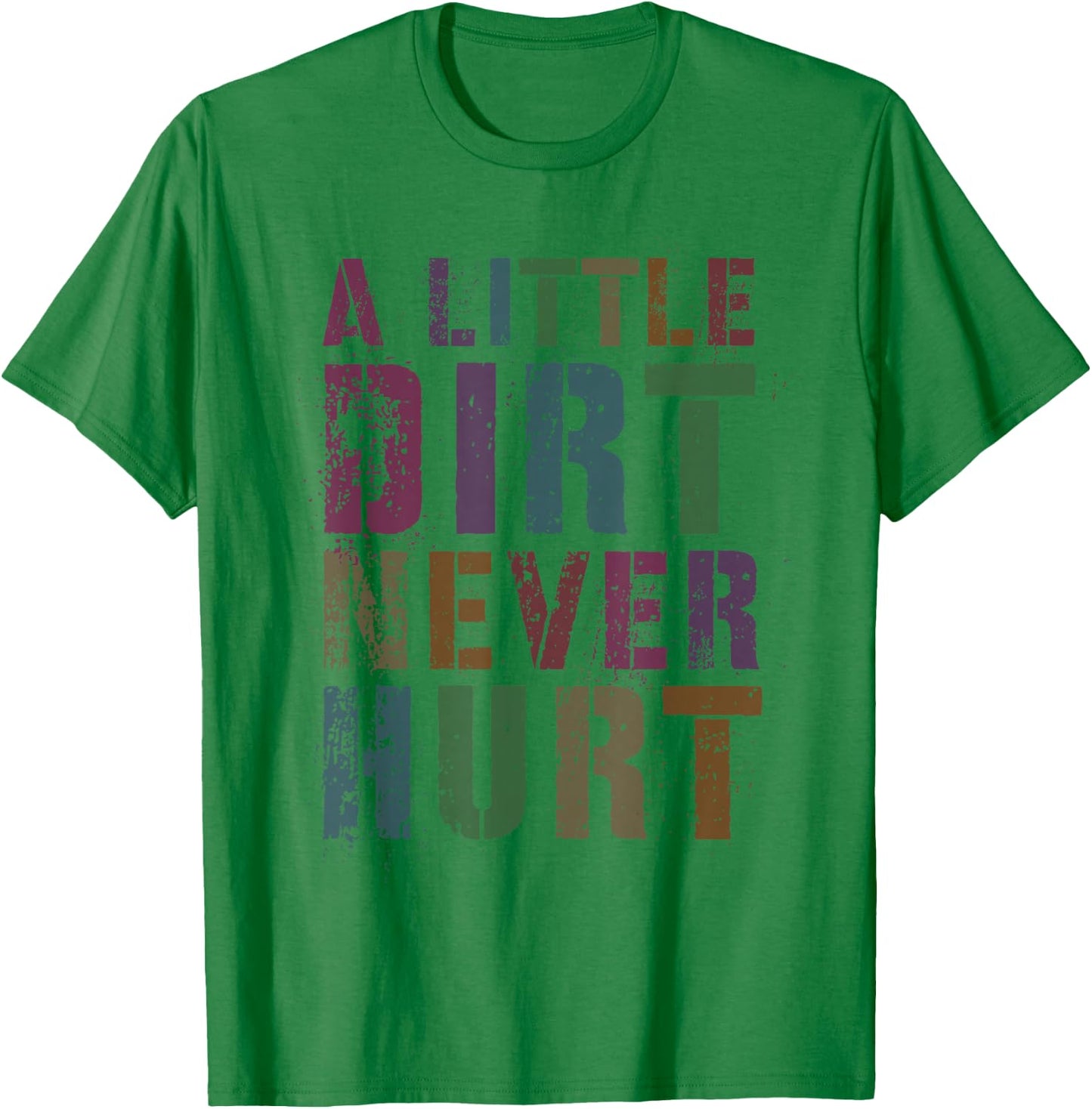 Funny LITTLE DIRT NEVER HURT Kids Off Road Girls Mud Run SxS T-Shirt - T-Shirt | Irish Green