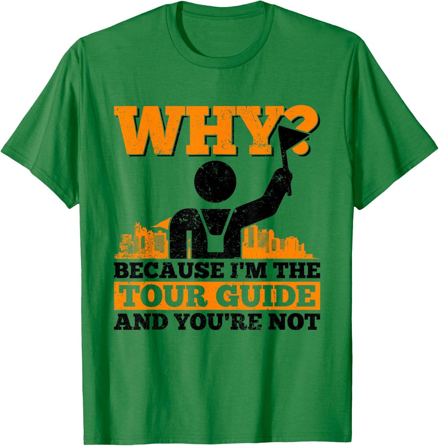 Tour Guide Design For A City Tour Guide T-Shirt - T-Shirt | Irish Green