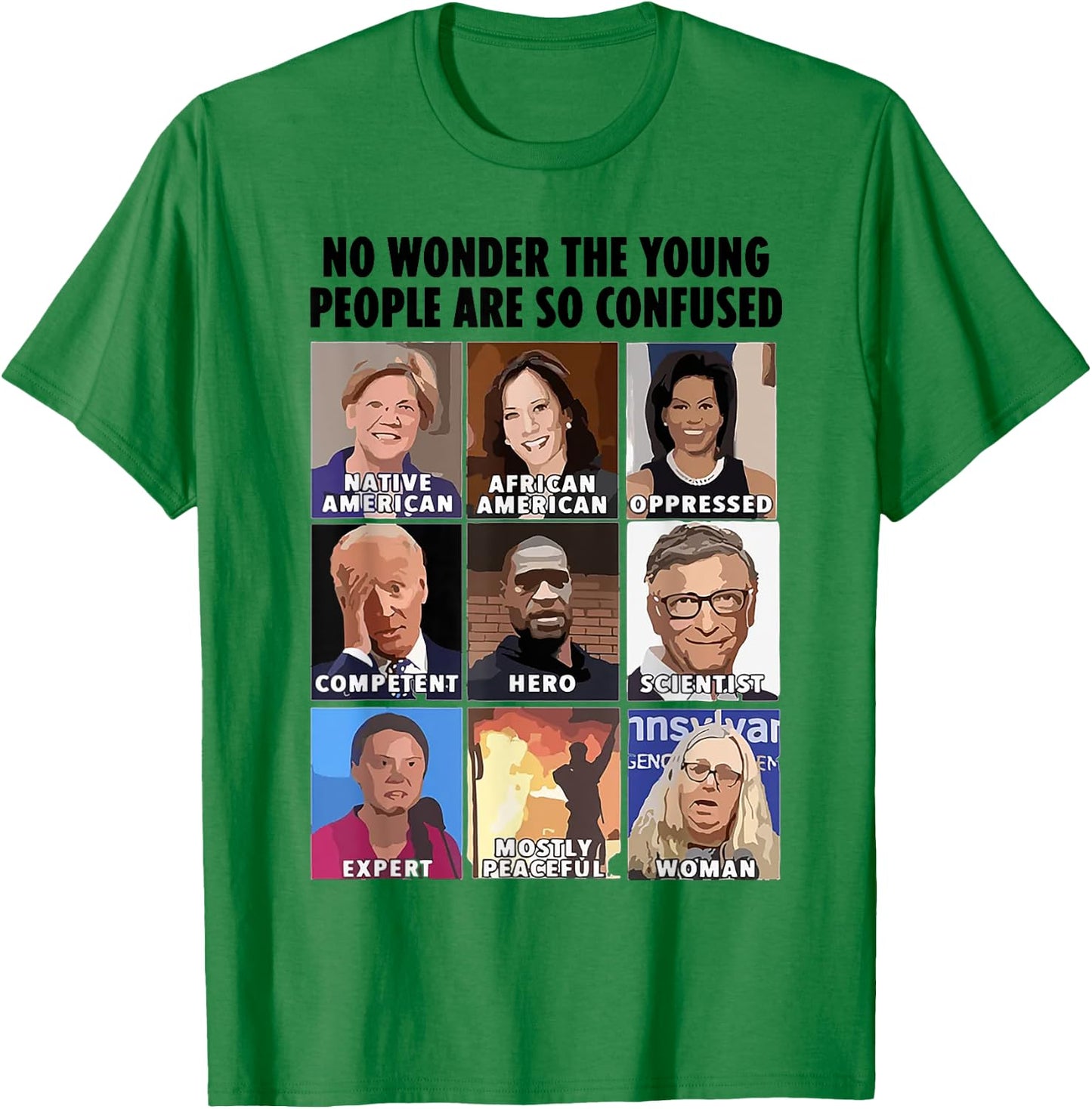 No Wonder The Young People Are So Confused T-Shirt - T-Shirt | Irish Green