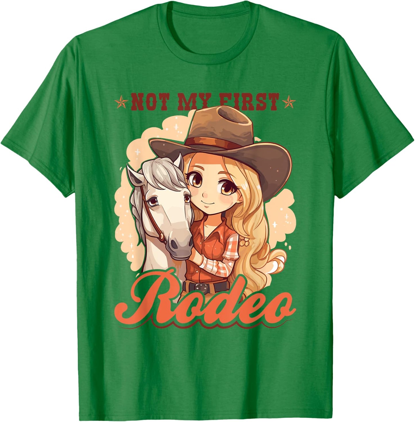 Not My First Rodeo, Country Rodeo Kids Girl Toddler Cowgirl T-Shirt - T-Shirt | Irish Green