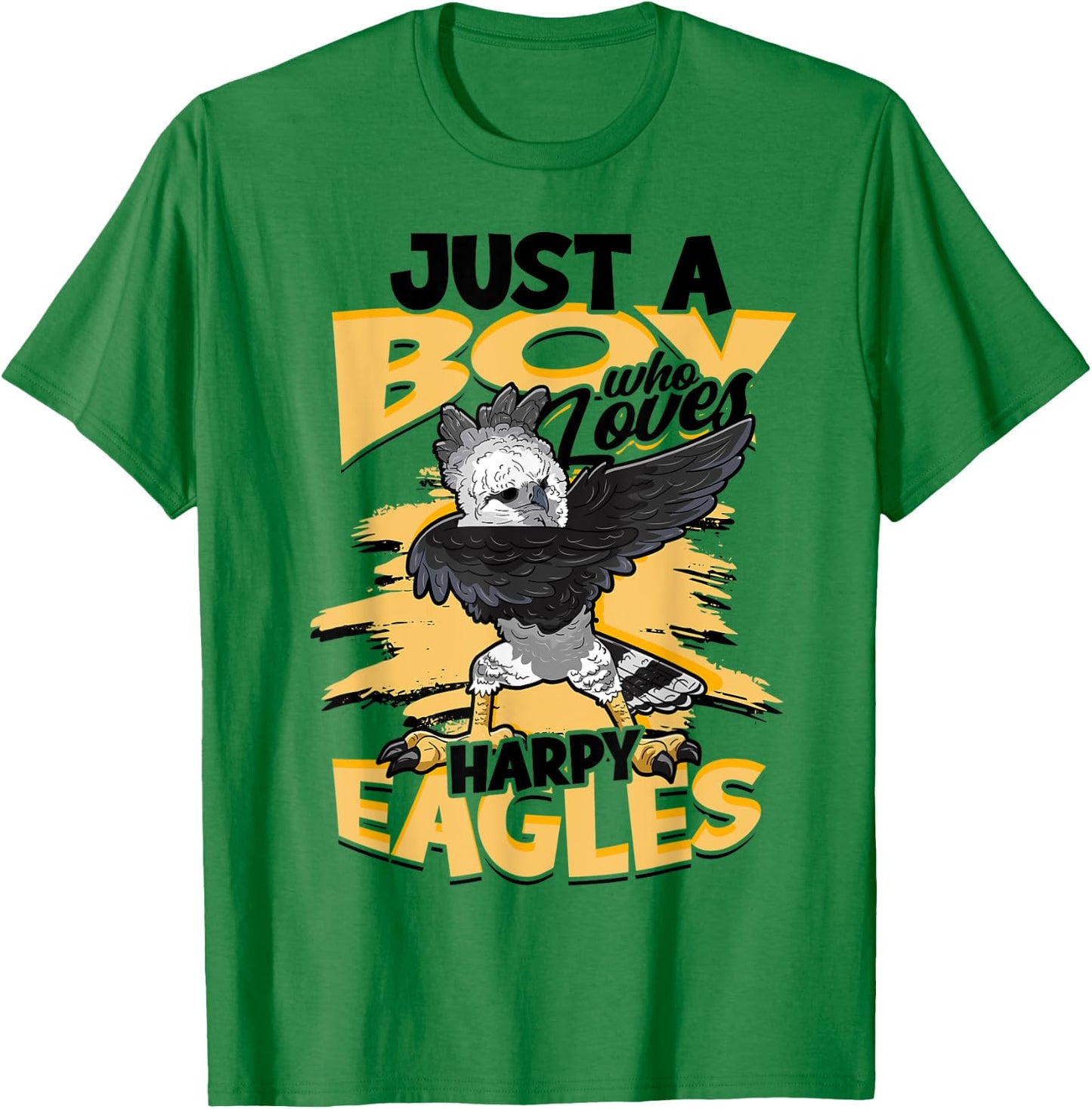Just A Boy Who Loves Harpy Eagles Birds Kids Harpy Eagle T-Shirt - T-Shirt | Irish Green