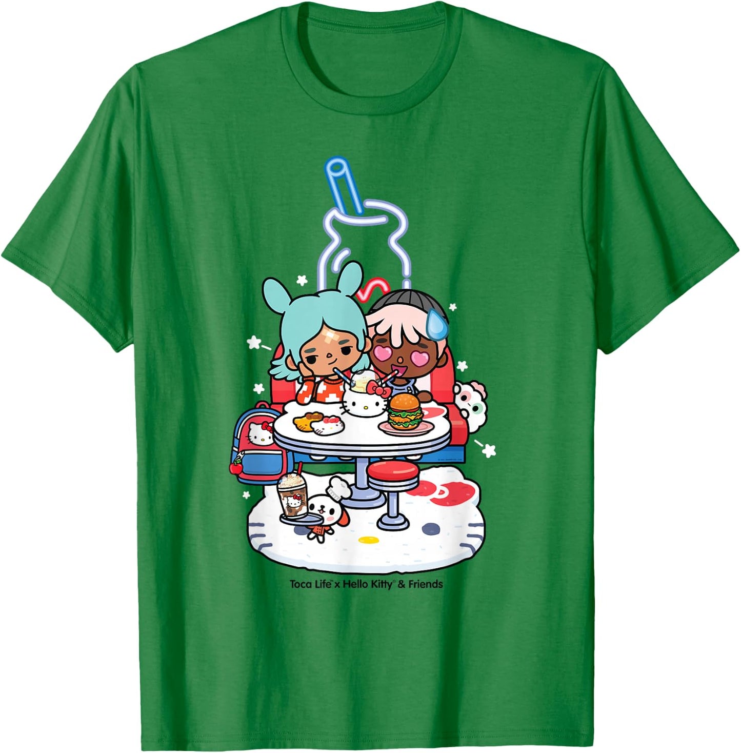 Toca Life x Hello Kitty & Friends DINER T-Shirt - T-Shirt | Irish Green