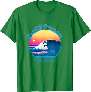 Puerto Penasco Souvenir Outfit - Retro Puerto Penasco T-Shirt - T-Shirt | Irish Green