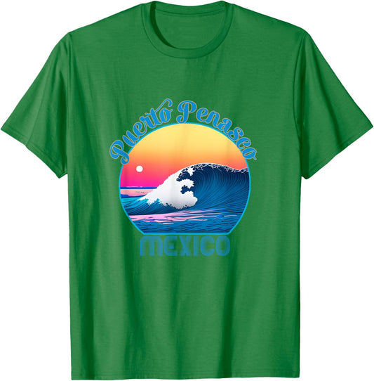 Puerto Penasco Souvenir Outfit - Retro Puerto Penasco T-Shirt - T-Shirt | Irish Green