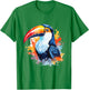 Toucan Watercolor Portrait T-Shirt - T-Shirt | Irish Green