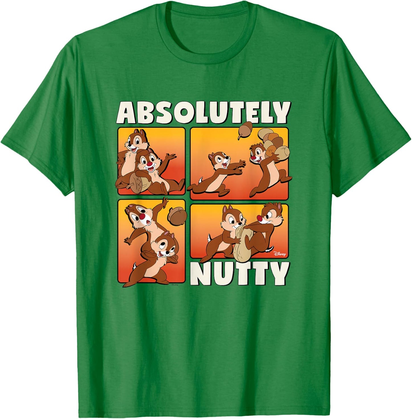 Chip 'N Dale Rescue Rangers - Absolutely Nutty T-Shirt - T-Shirt | Irish Green