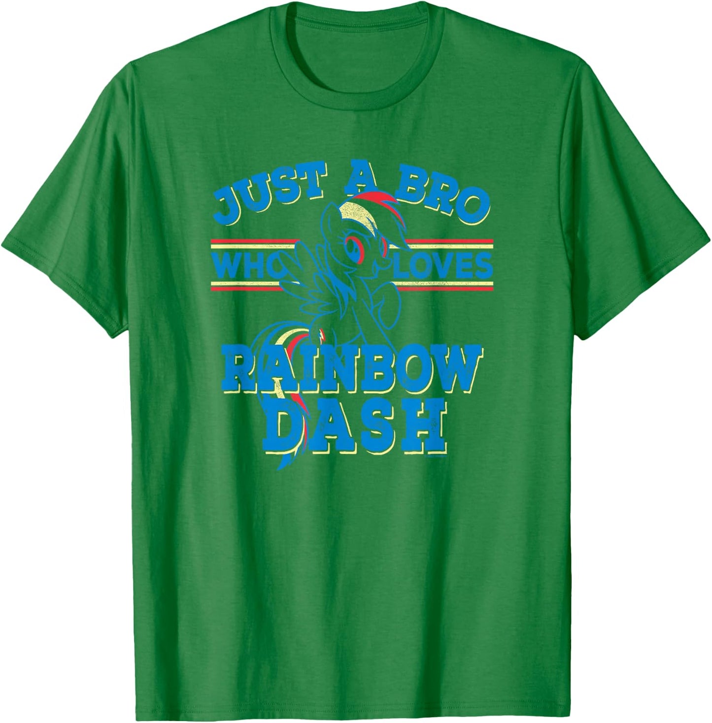 My Little Pony: Friendship Is Magic Bro Loves Rainbow Dash T-Shirt - T-Shirt | Irish Green