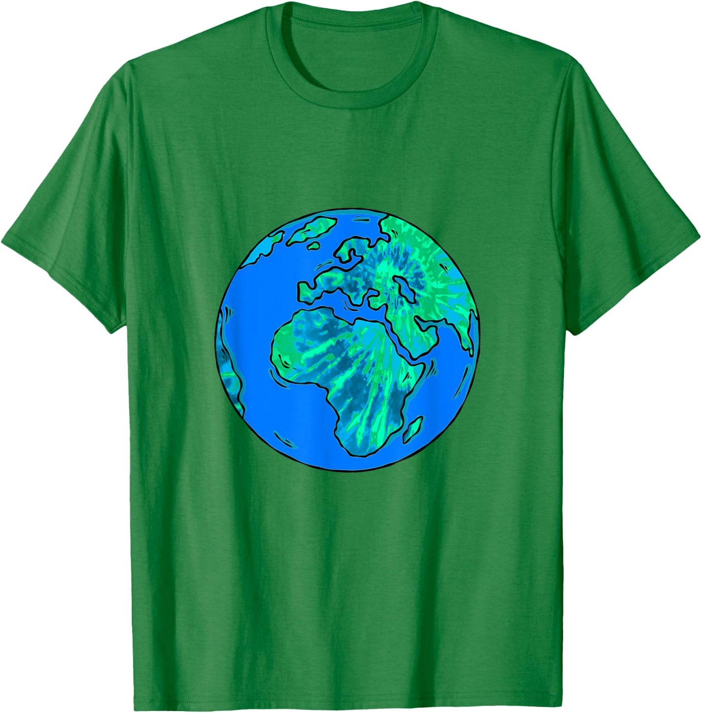 Earth Day Tie Dye Planet Tie Dye Earth Day Tie Dye Globe T-Shirt - T-Shirt | Irish Green