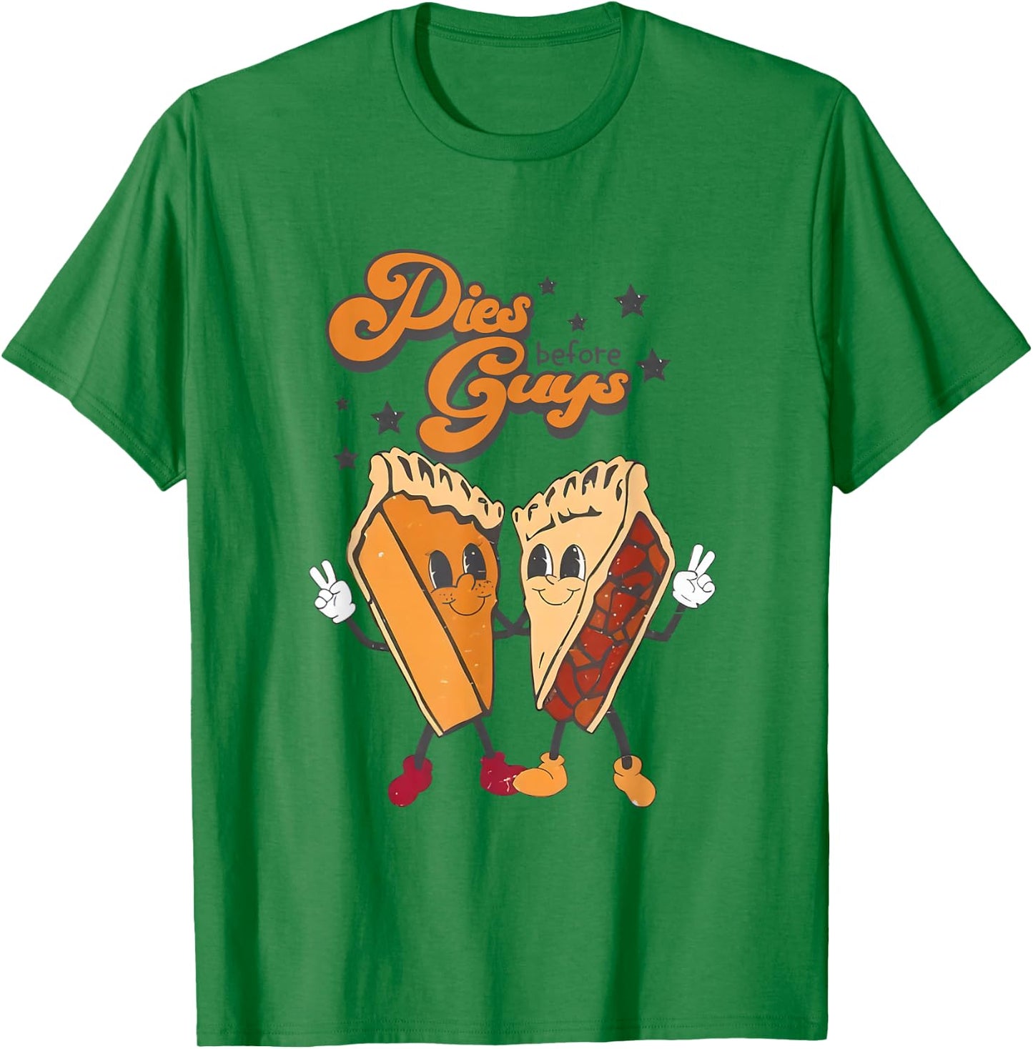 Pies Before Guys Girls Kids Toddler Thanksgiving T-Shirt - T-Shirt | Irish Green