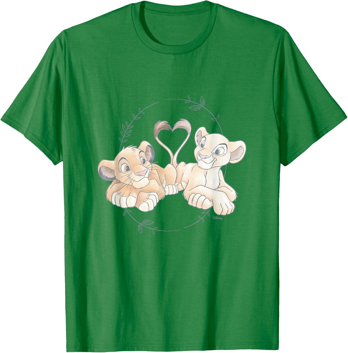 The Lion King - Simba Nala Heart T-Shirt - T-Shirt | Irish Green
