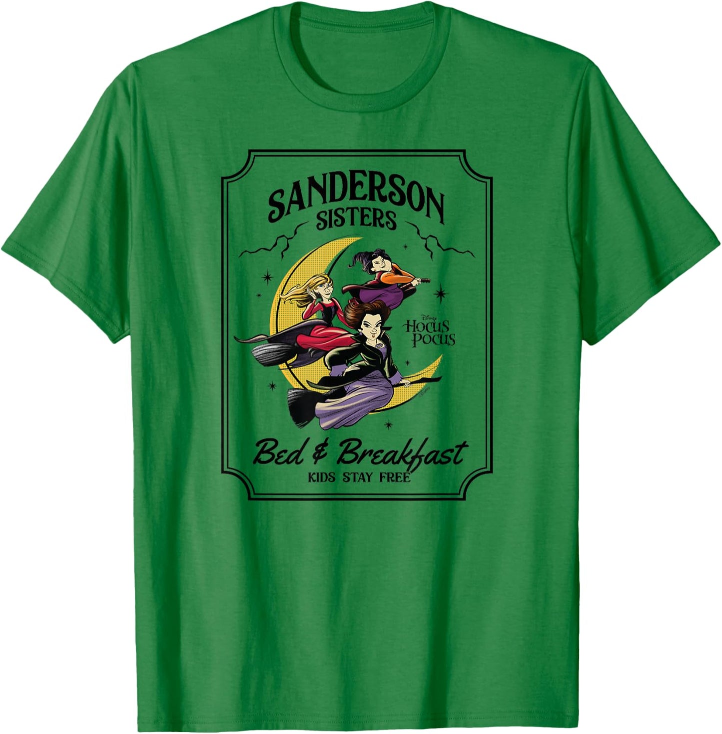 Hocus Pocus - Sanderson Sisters Bed & Breakfast T-Shirt - T-Shirt | Irish Green