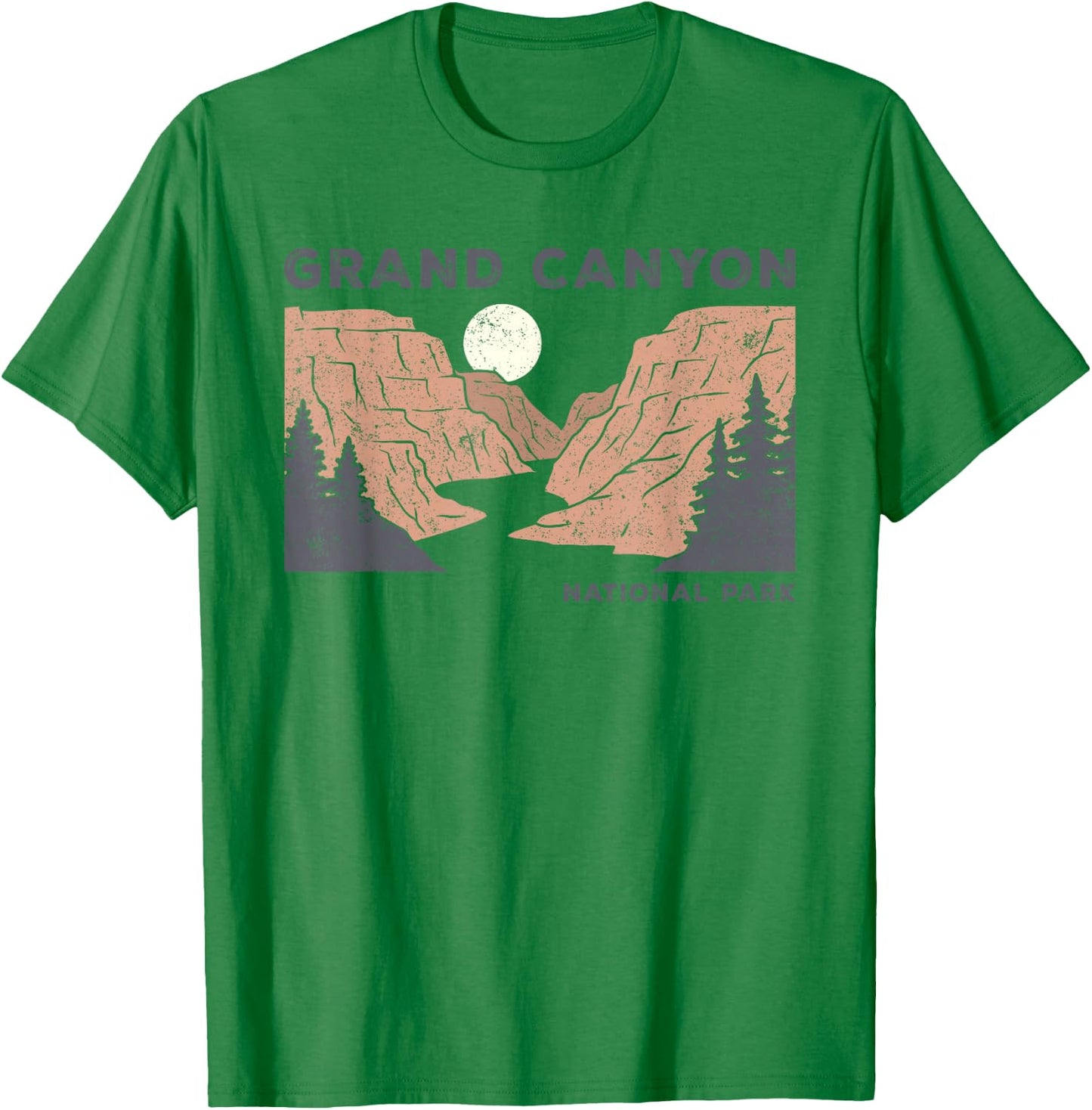 Hiked Grand Canyon National Park Arizona Vintage Men T-Shirt - T-Shirt | Irish Green