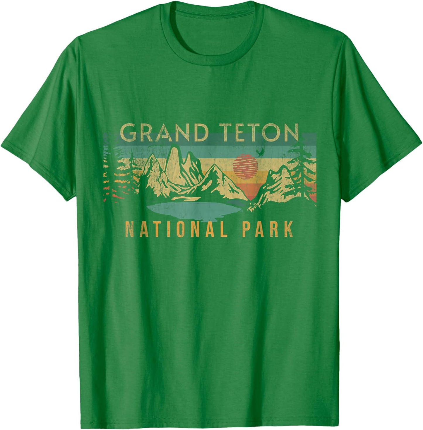 Grand Teton National Park T-Shirt - T-Shirt | Irish Green