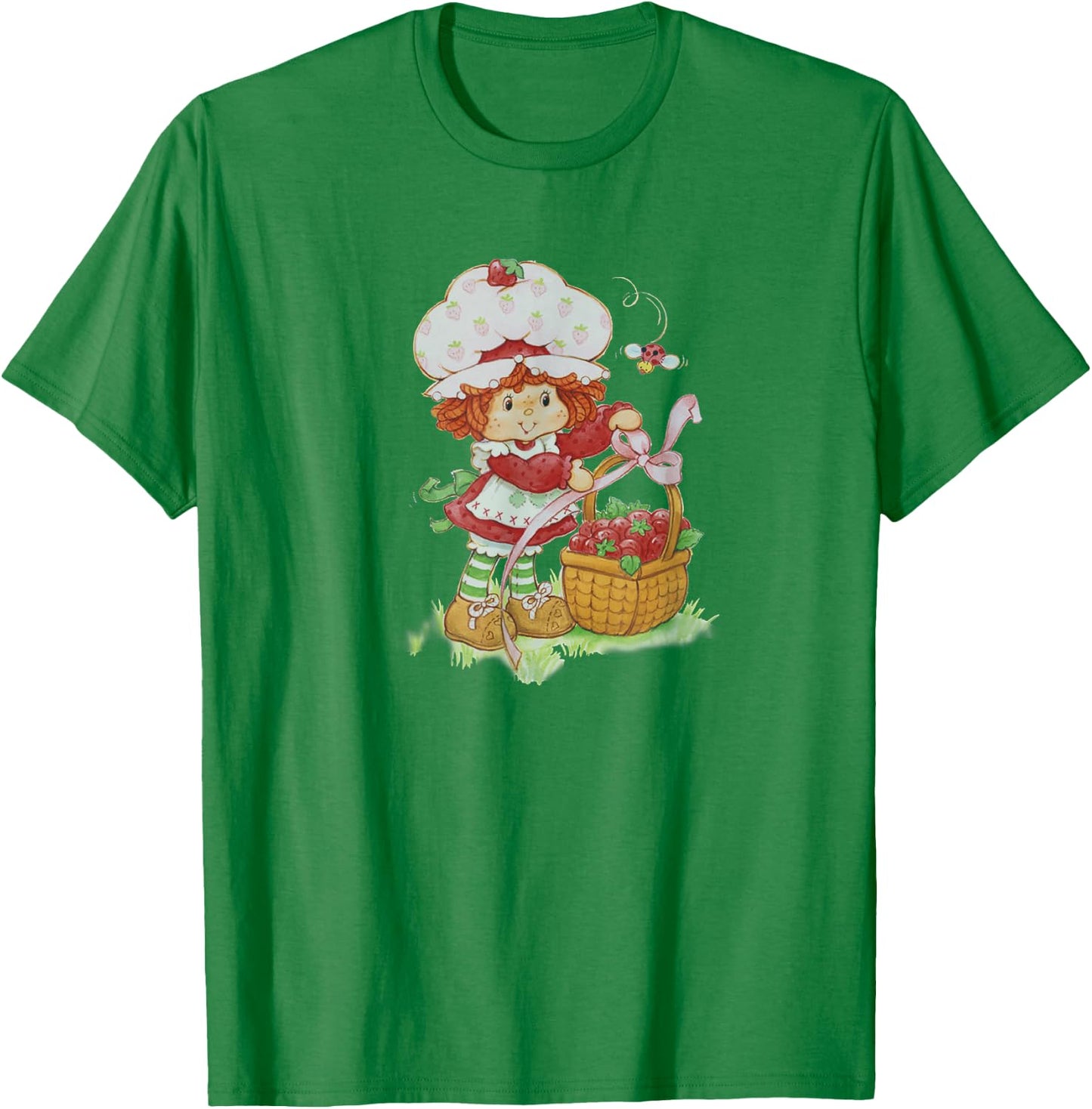 Strawberry Shortcake Berry Basket Portrait T-Shirt - T-Shirt | Irish Green