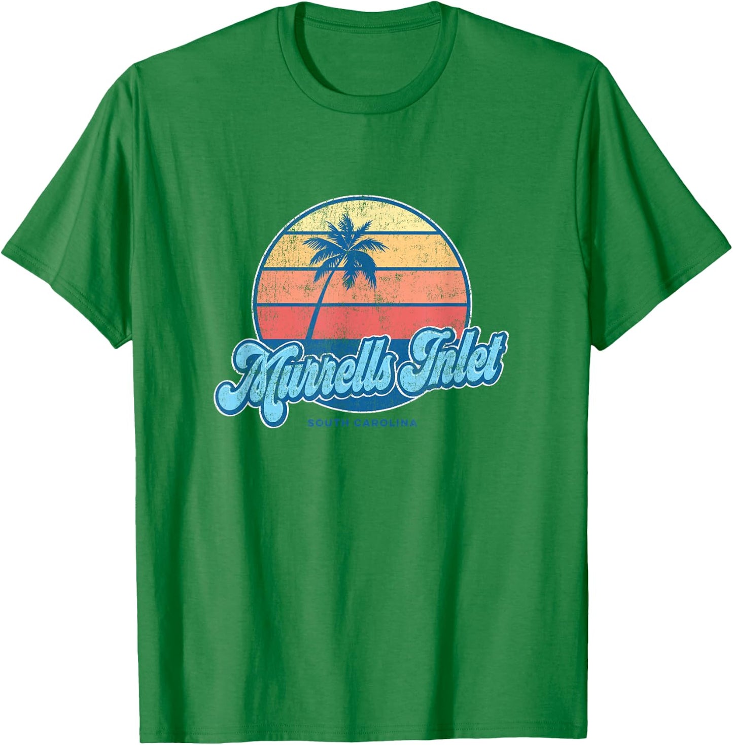 Vintage Murrells Inlet South Carolina SC Classic 70s Retro S T-Shirt - T-Shirt | Irish Green