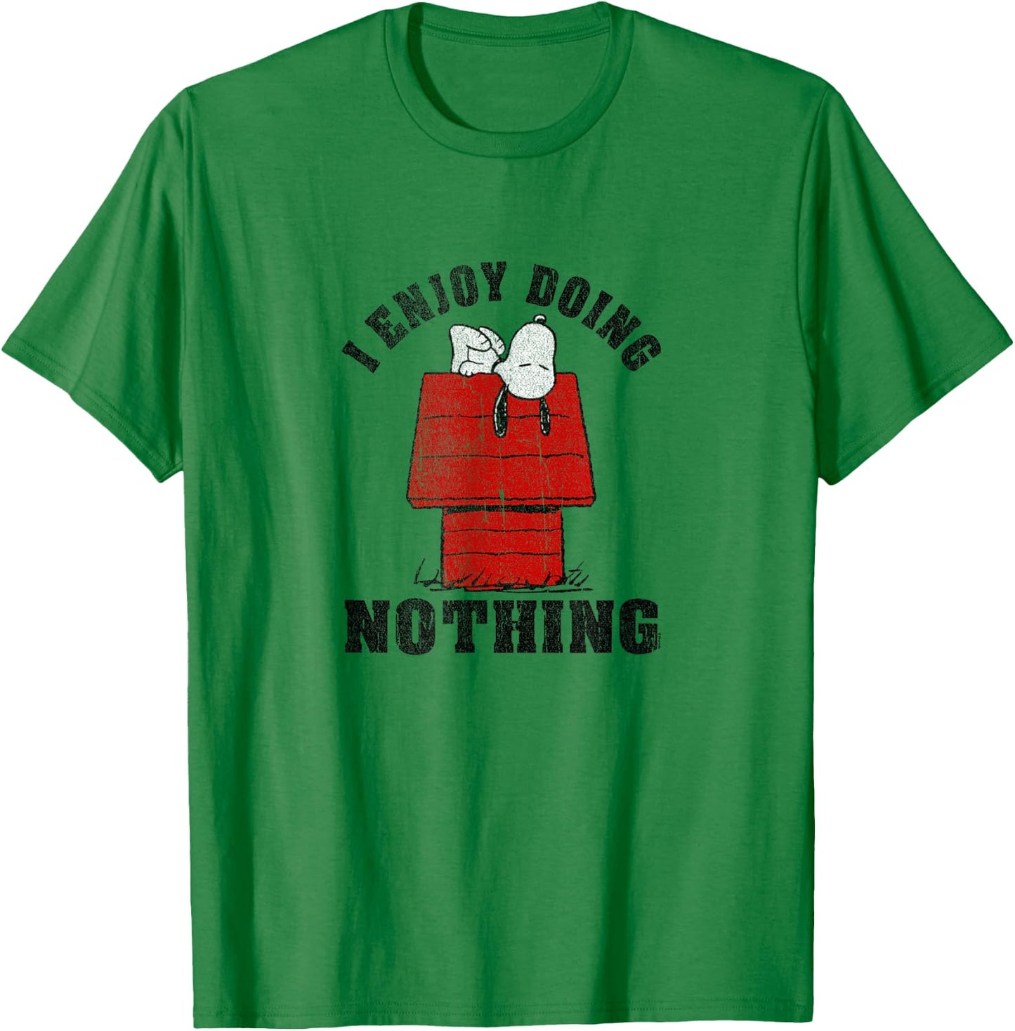 Peanuts - Snoopy I Enjoy doing Nothing T-Shirt - T-Shirt | Irish Green