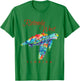 Rotonda West Florida Watercolor Sea Turtle T-Shirt - T-Shirt | Irish Green