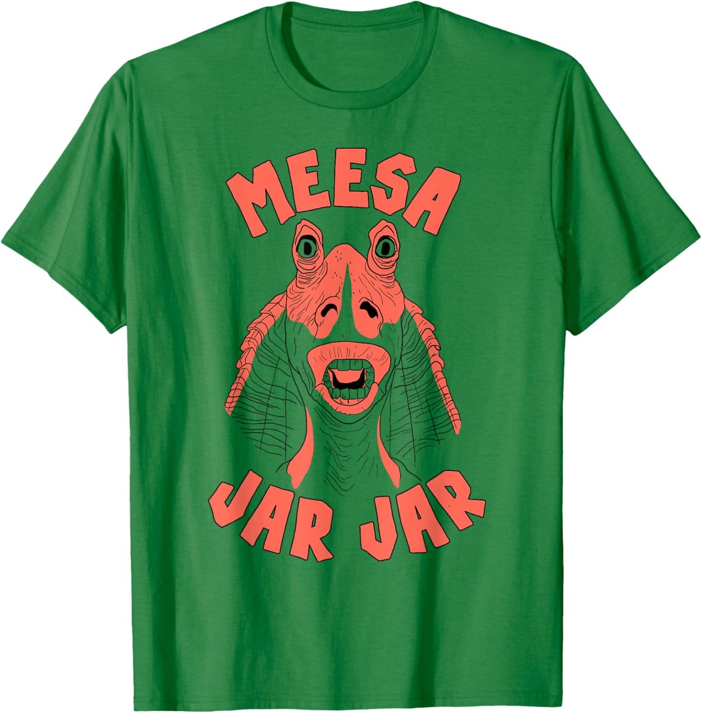 Star Wars Jar Jar Binks Meesa Jar Jar Portrait T-Shirt - T-Shirt | Irish Green