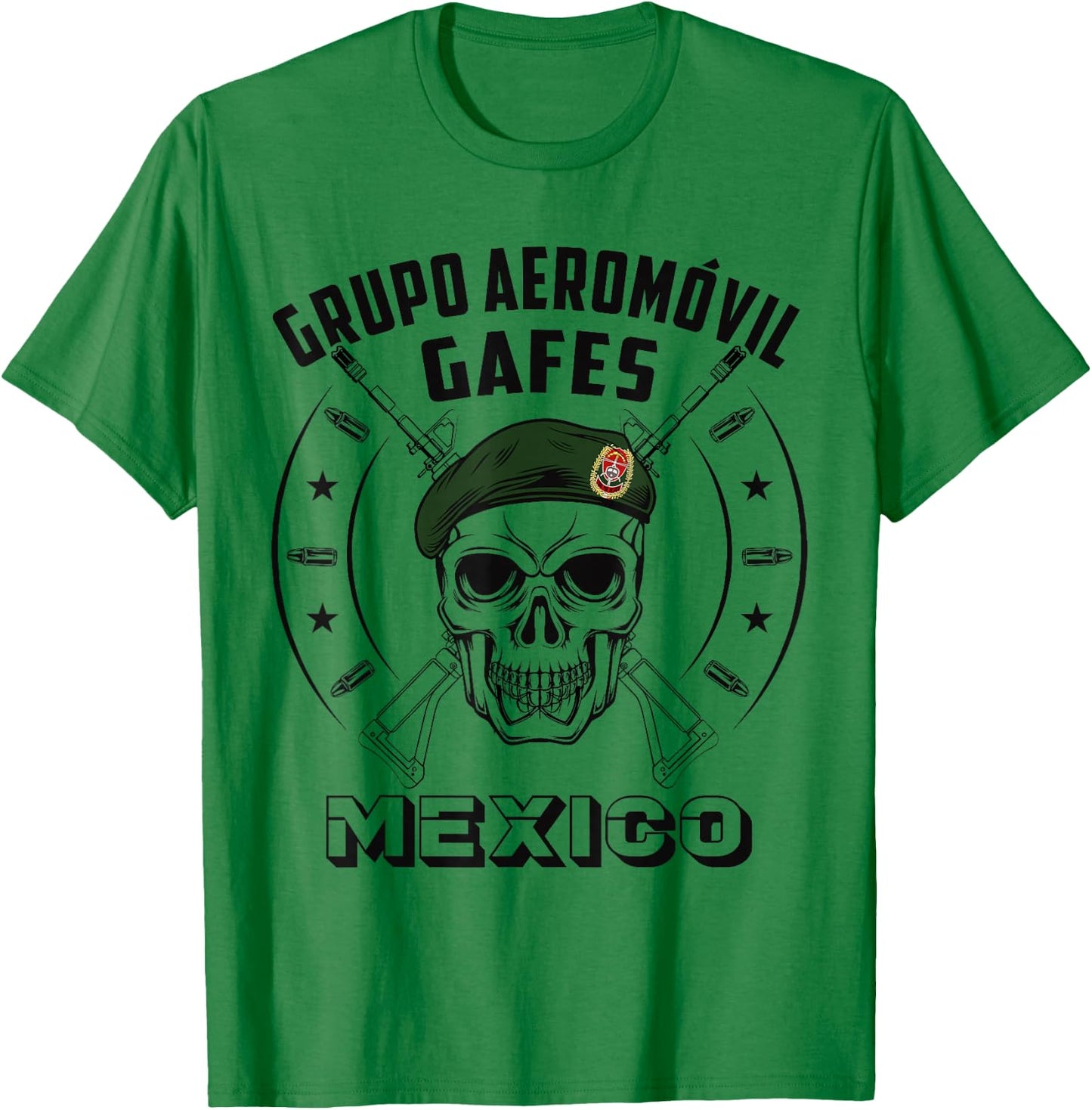 GAFES Mexico Special Force Military Fuerzas Especiales T-Shirt - T-Shirt | Irish Green