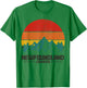 Newfoundland Canada Vintage Mountains Hiking Nature Canadian T-Shirt - T-Shirt | Irish Green