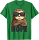 Nope Sloth Women Kids Girls Boys Youth T-Shirt - T-Shirt | Irish Green