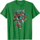 Disney Mickey And Friends Air Brush Graffiti Mickey & Donald T-Shirt - T-Shirt | Irish Green